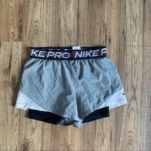 Nike Pro shorts with full spandex liner
